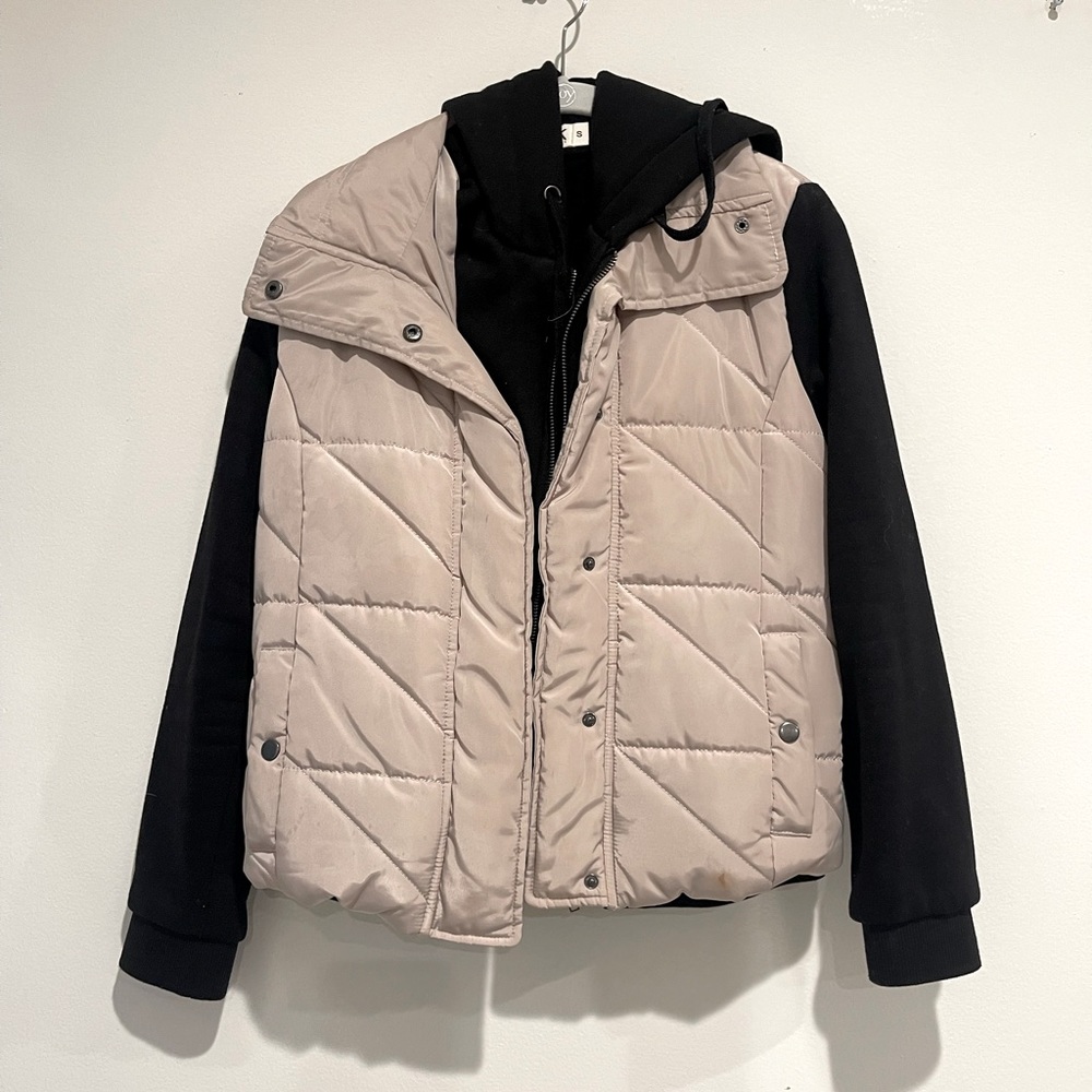 Sweater jacket with built in vest